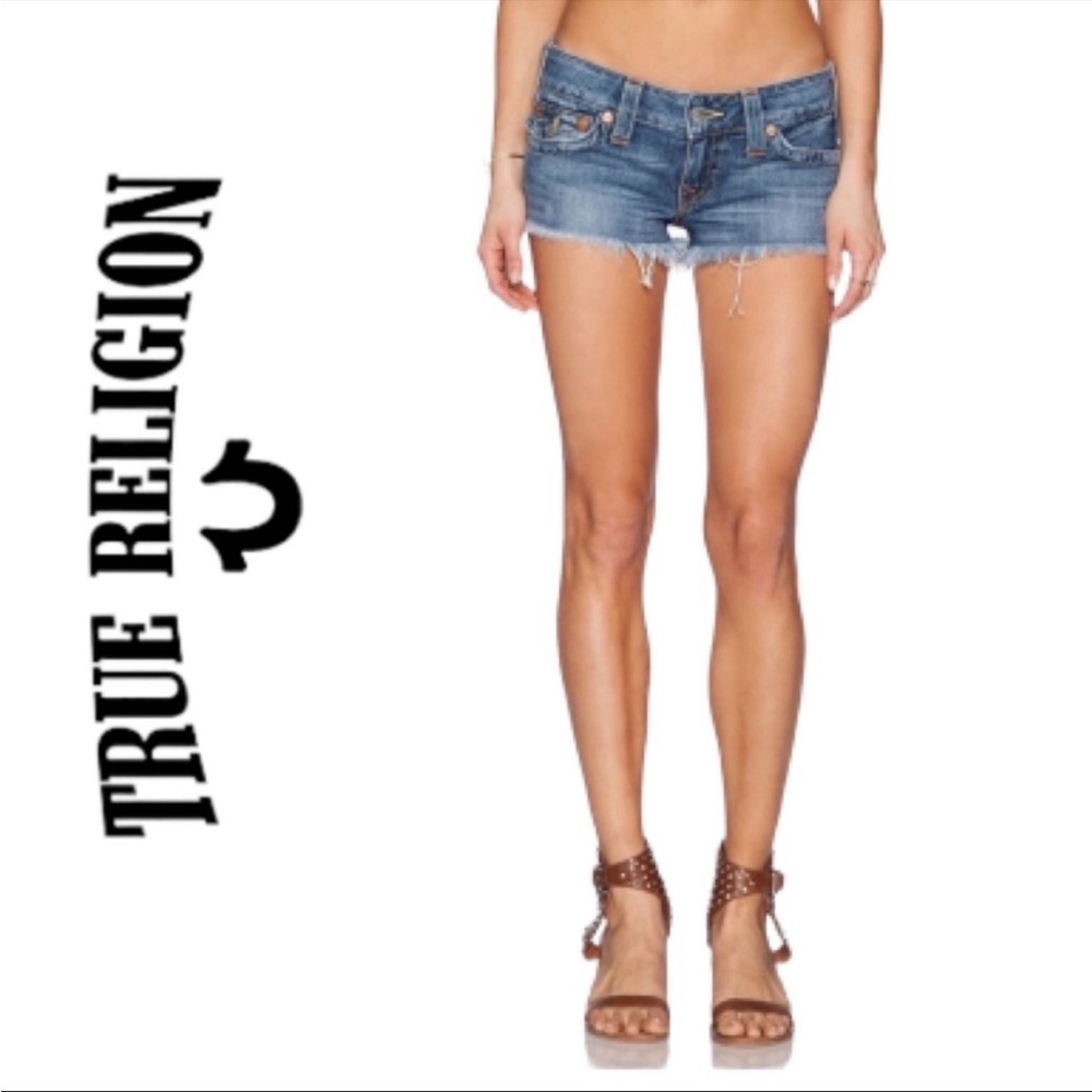 TRUE RELIGION➕Joey Low Rise Denim Shorts